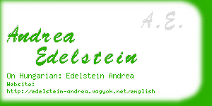 andrea edelstein business card